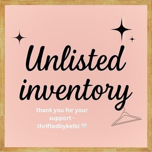 UNLISTED INVENTORY FOR LIVE SHOWS!🤍